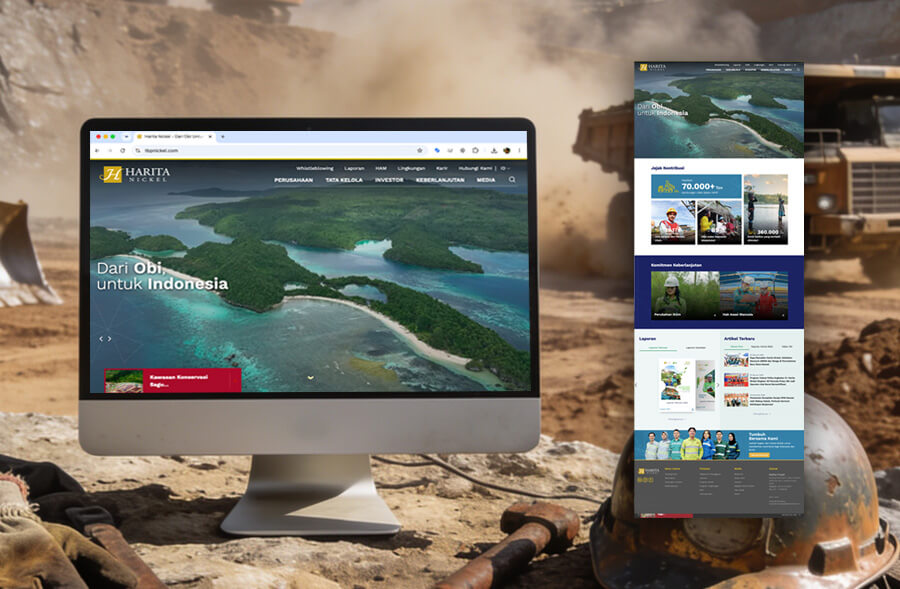 Website Design Development - portfolio digital agency Jakarta untuk B2B Website